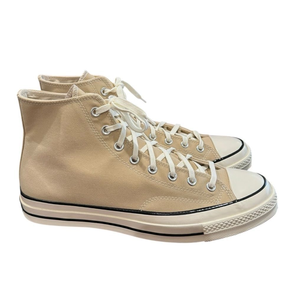 NEW Converse Men's Chuck 70 Vintage Canvas Oak Milk Egret Black Sneakers 12 - Picture 2 of 7
